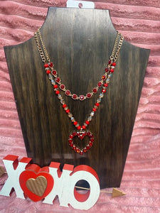 Heart Necklace With Gold