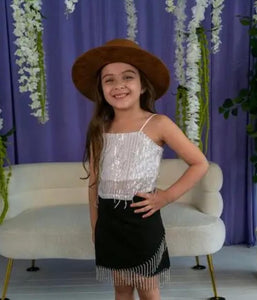 Little Girls Rhinestone Skirt
