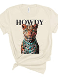 Cheetah Howdy Rhinestone Graphic Tee
