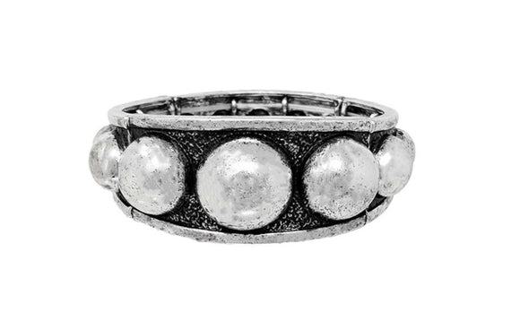 Silver And Black Bracelet