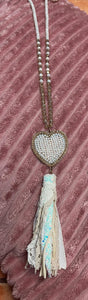 Heart Necklace With Tassel