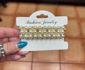 3 Strand Pearl Bracelet