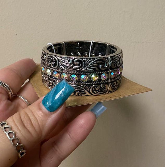 Burnish Silver AB Bracelet