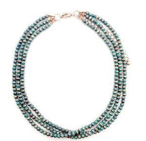 3 Row PETINA Navajo Bead Choker