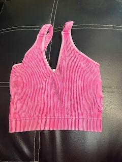 Washed out Ash Pink Tank Bralette
