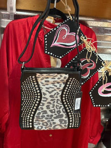 Rhinestone Animal Crossbody Sling