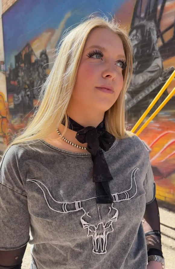 Black Lace Scarf