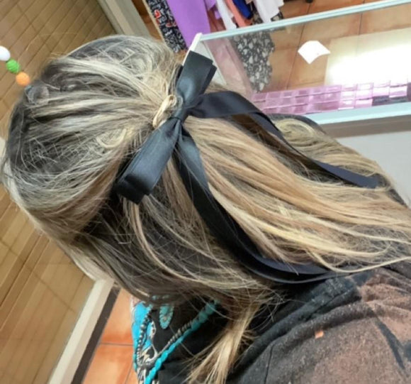 Black Ribbon Bow