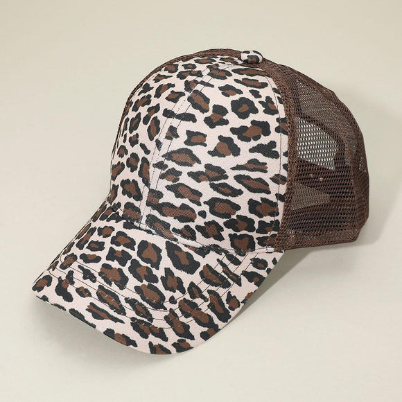 LEOPARD BASEBALL CAP