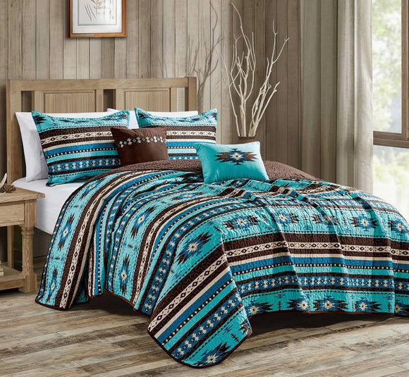 Turquoise Aztec Set