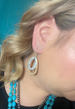Mixed Metal Double Oval Earring