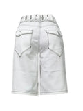 Versatile Button  Denim Shorts