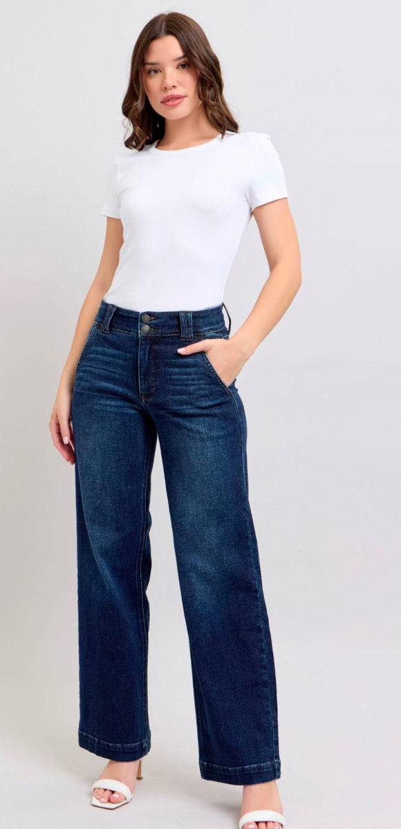 High Waisted Wide Leg Judy Blue Jeans