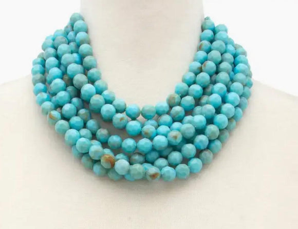 TURQUOISE CHUNKY NECKLACE