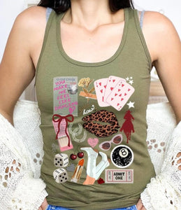 WESTERN COLLAGE RAZORBACK TEE