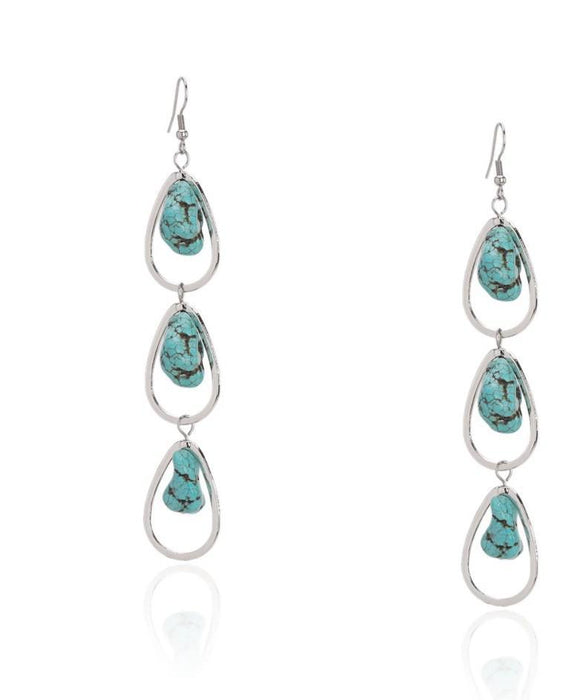 Turquoise Silver Earrings