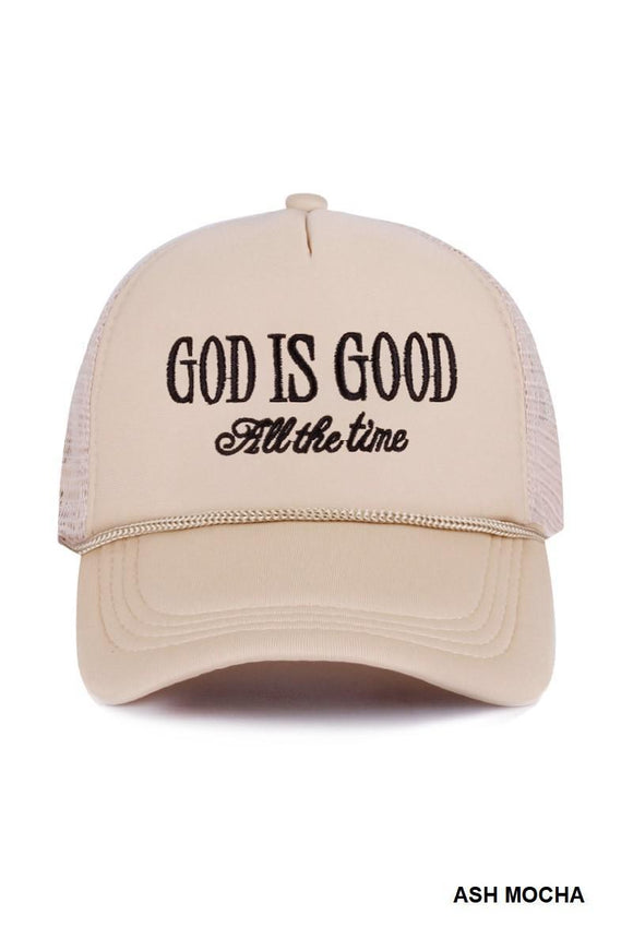 God Is Good All The Time Mesh Trucker Cap