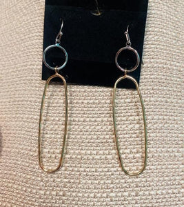 Gold and Silver Earrings