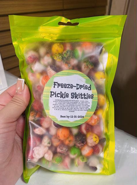 Freeze Dried Pickle Skittles
