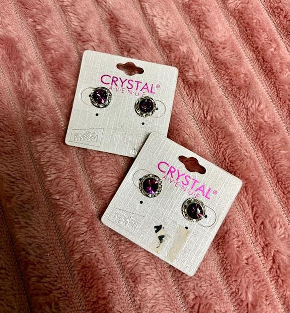 Violet Small Studs