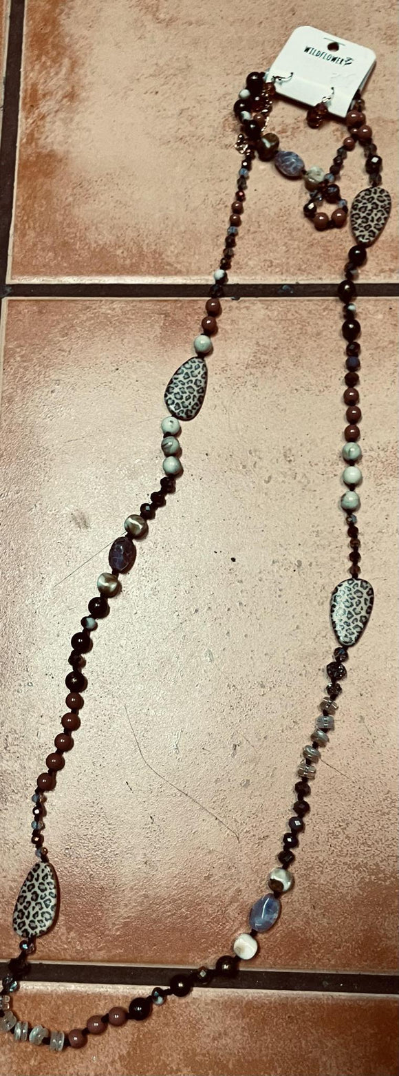 Long Animal Print Necklace