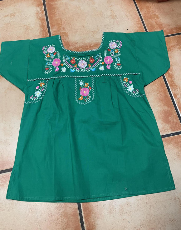 Kids Green Mexican Top