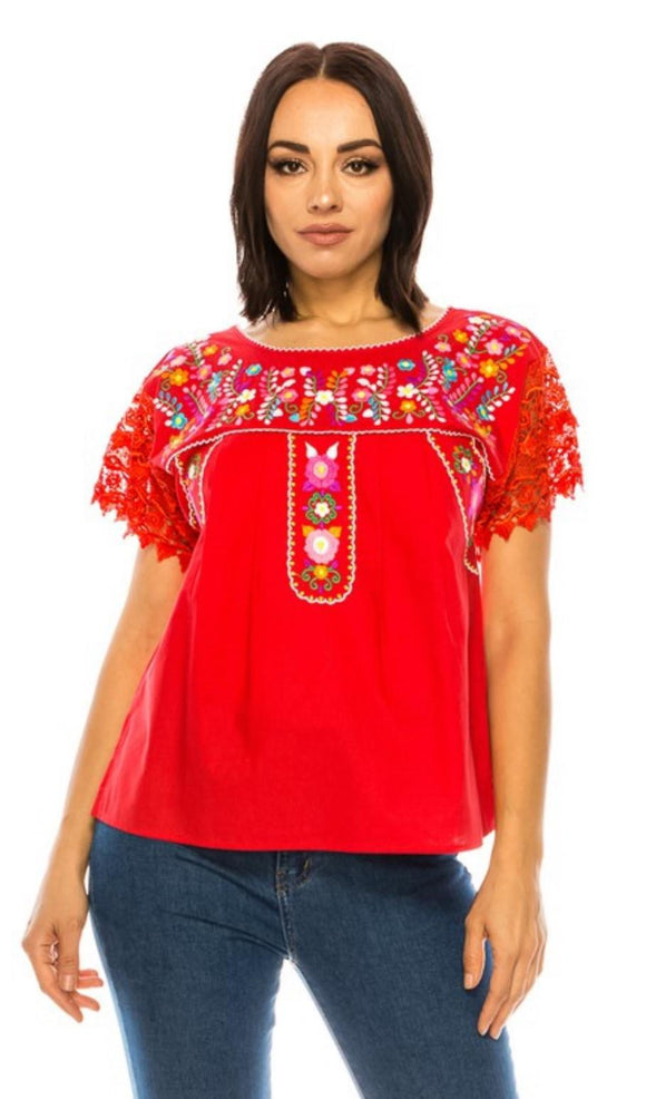 Red Mexican Top