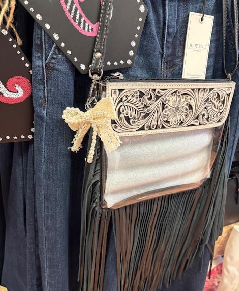 Lace Bow Purse Charm