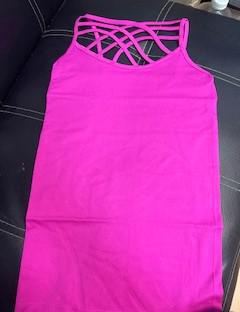 Hot Pink Criss Cross Tank