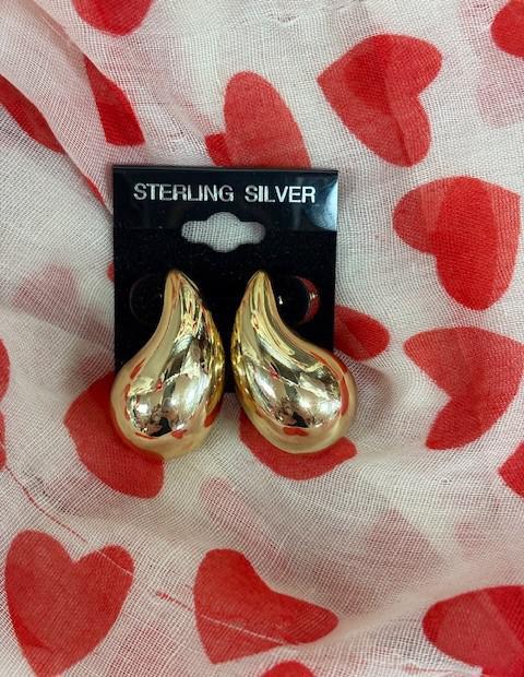 Tear Drop Hollow Earrings