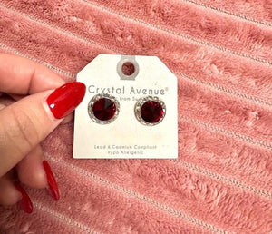 Red Medium Stud