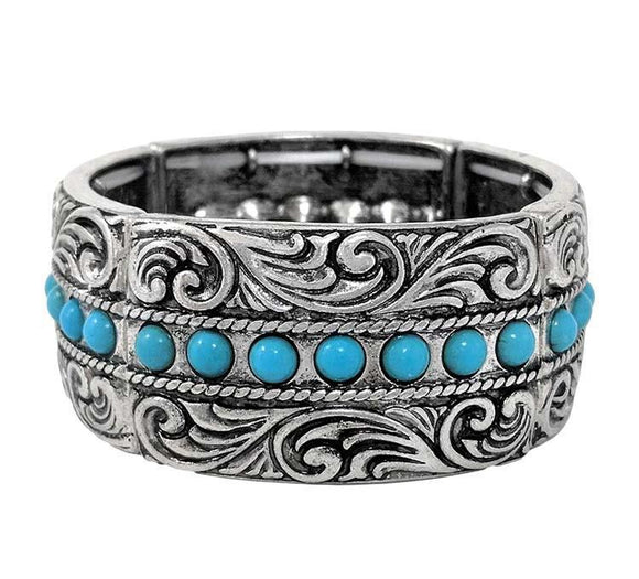 Burnish Silver Turquoise