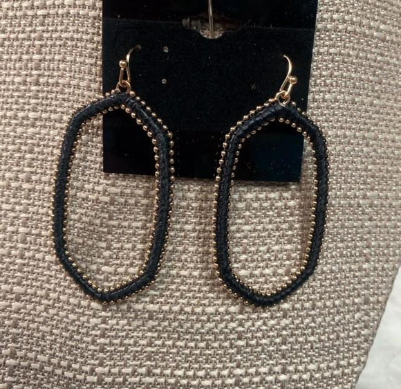 Long Oval Earrings