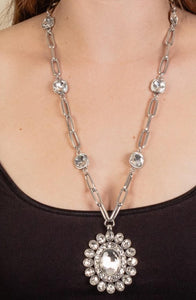 Crystal Clear Flower Necklace
