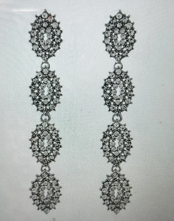 Clear Chandelier  Earrings