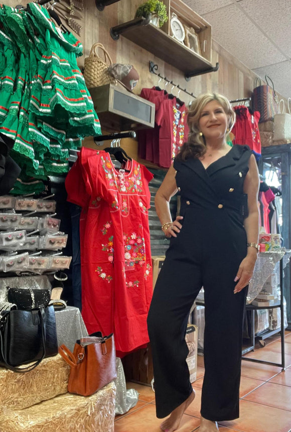 Black Blazer Jumpsuit