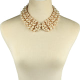 Diana Collar Necklace - Cream Pearl