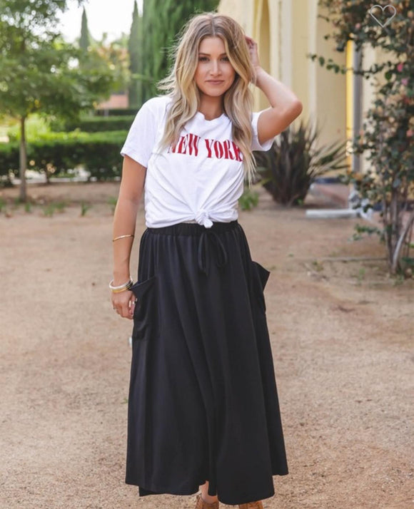Black Skirt With Pockets