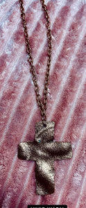 Copper Cross Necklace