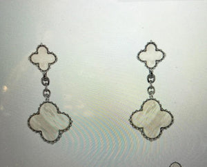 White Pearl Earrings