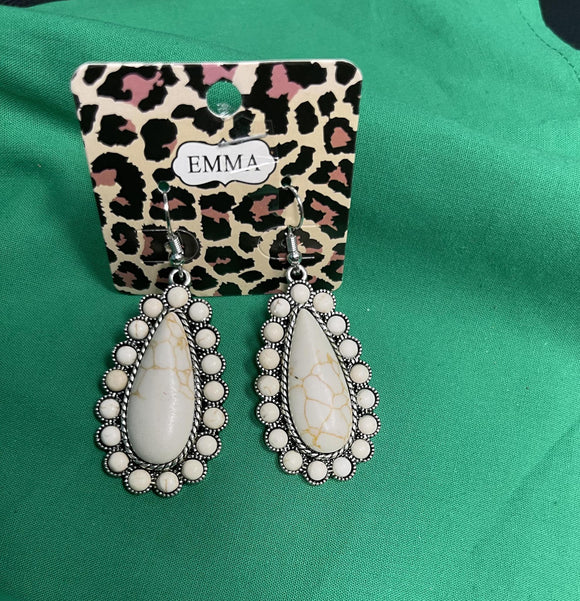 Tear Drop Western Earrings