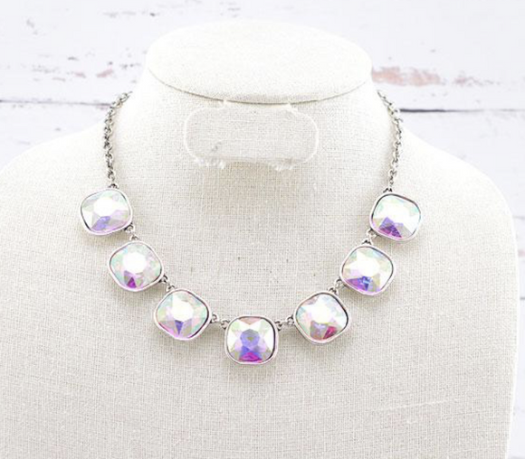 Silver AB Necklace