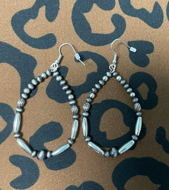 Silver Tear Drop Earring
