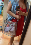 Clear Gray Tote Bag