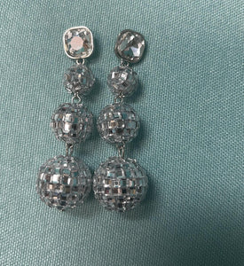 Silver Ball Earring