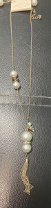 Gold Pearl Necklace
