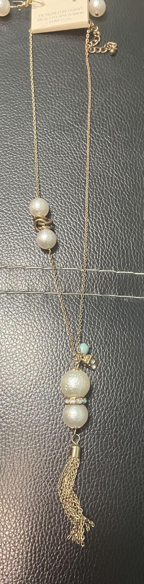 Gold Pearl Necklace