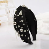 Multi Gold Ball Rhinestone Knot Headband
