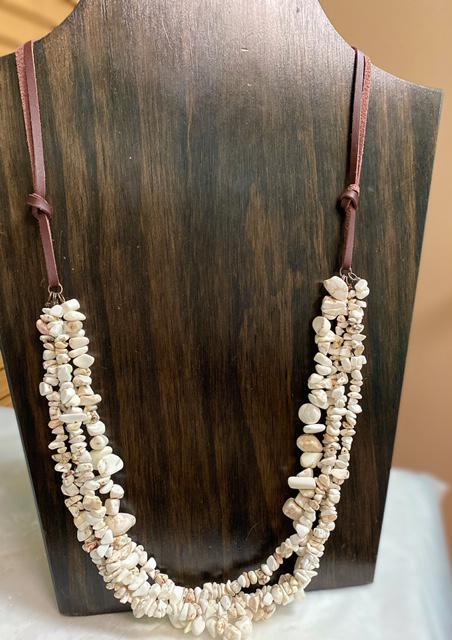Brown and Tan Necklace Set