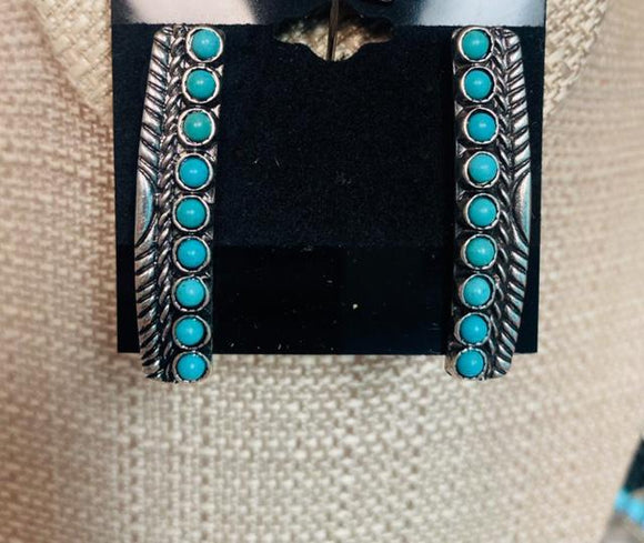 Burnish Turquoise Earrings